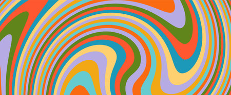 Fun vector swirl in motion with cute, organic doodle shapes. A light confectionery effect with magic...
