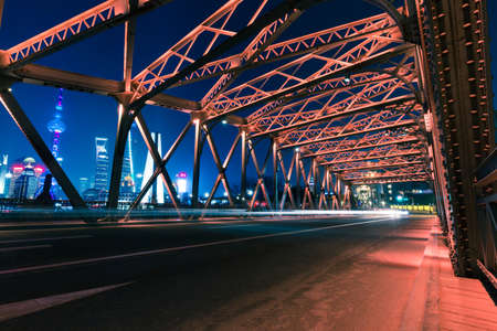 China, Shanghai, waibaidu bridgeのeditorial素材
