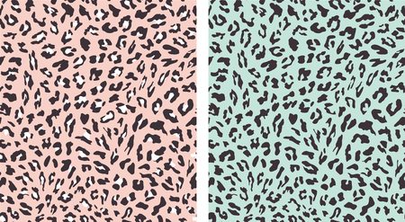 leopard seamless pattern design . vector illustration backgroundのイラスト素材