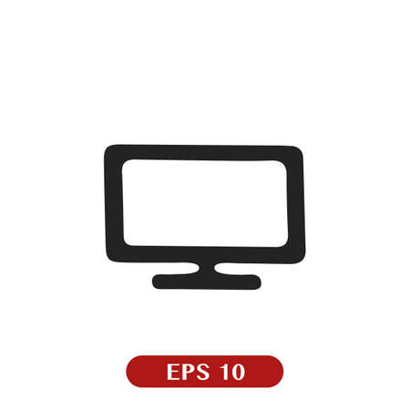 Vector Desktop Computer Iconのイラスト素材