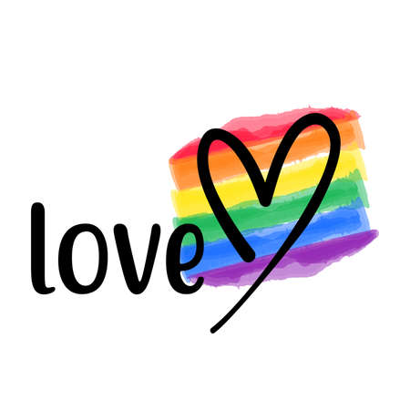 Love vector template. Happy Pride day gayのイラスト素材