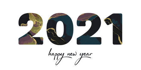 Happy New Year 2021 Luxury 2021 Happy New Year elegant design