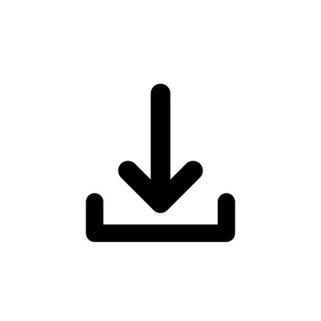 Download and Upload Button Icon Vector Design on White Background.のイラスト素材