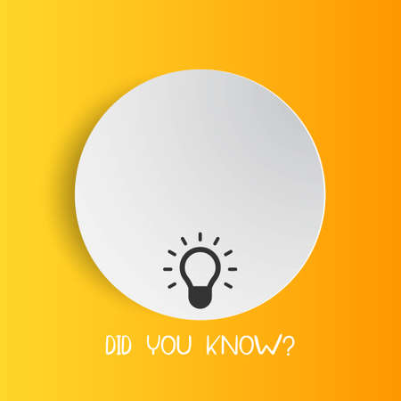did you know with hanging bulb. Did you know banner for education, business, advertising. eps 10のイラスト素材