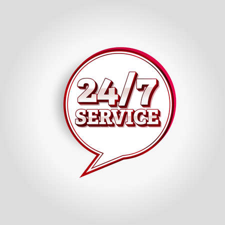 24 Hours a day service icon symbol vectorのイラスト素材