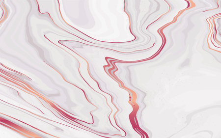 Liquid marble texture design, colorful marbling surface, golden lines, vibrant abstract paint designのイラスト素材