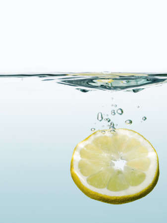 lemon in the waterの写真素材