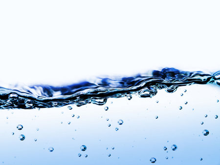 water in motion with bubbles