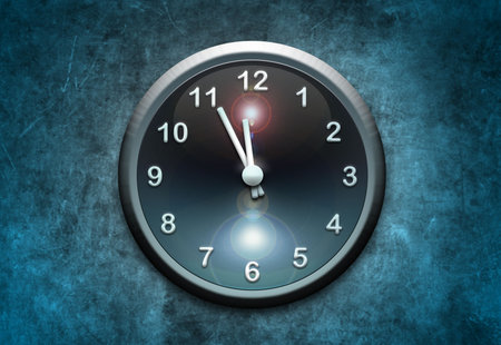 clock on wall