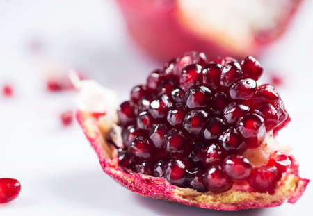 Close up of fresh pomegranateの写真素材