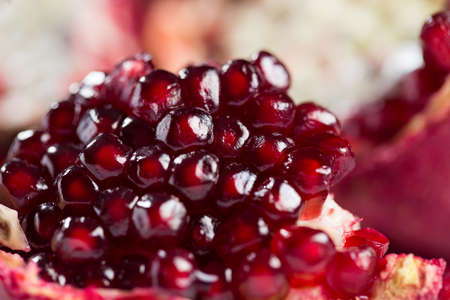 Close up of fresh pomegranateの写真素材