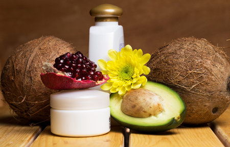 Set for massage or body care procedures with different ingredients