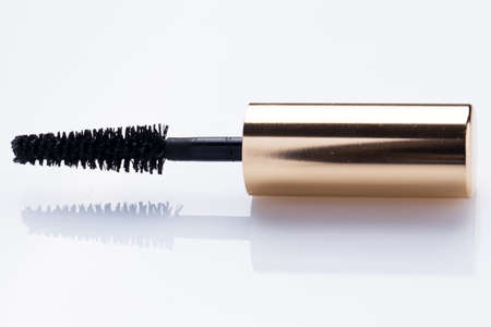 Close up of mascara brush の写真素材