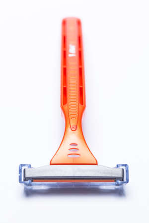Razor for shaving over white backgroundの写真素材