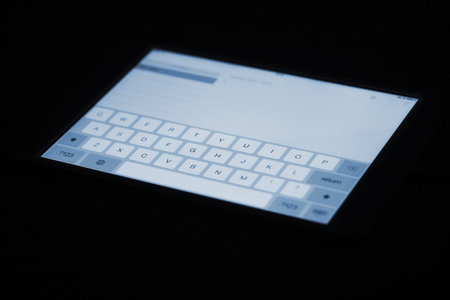 Tablet pc with keyboard interface on a screen
