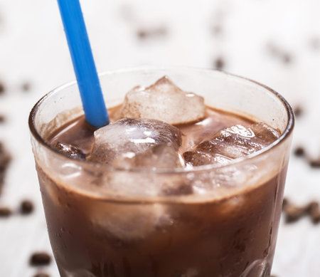Cold and sweet coffee cocktail