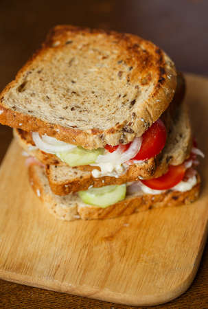 Delicious home made sandwichesの写真素材