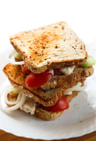 Delicious home made sandwichesの写真素材