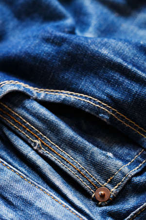 jeans texture with pocketsの写真素材