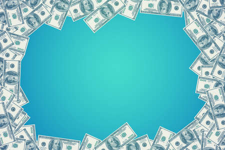 Background of american dollarsの写真素材