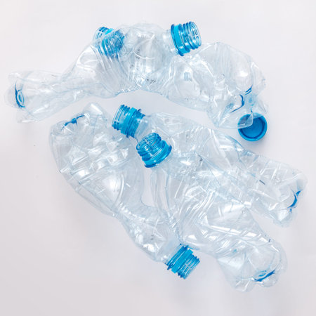Empty and used plastic bootles