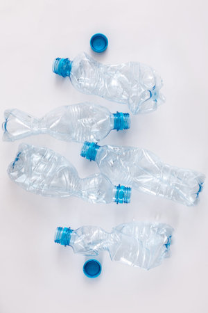 Empty and used plastic bootles