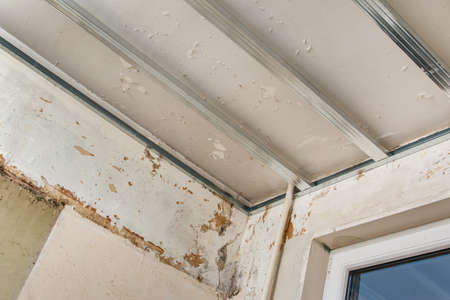 Metal structure for a drywall ceilingの写真素材