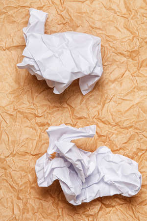 Old and crumpled sheet of paperの写真素材