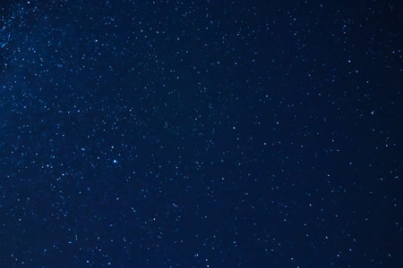 Photo of night sky, captured on long exposure
