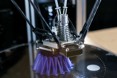 3D printing machine during work processの写真素材