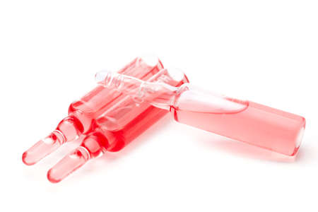 Ampoules with special serum for skin careの写真素材