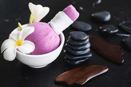 Tools for different kinds of asian massagesの写真素材