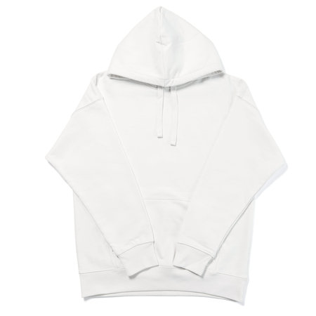 White blank hoodie on white background for designの写真素材