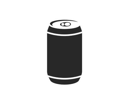 Beer can vector icon.  Can vector illustration.  Soda can design.のイラスト素材