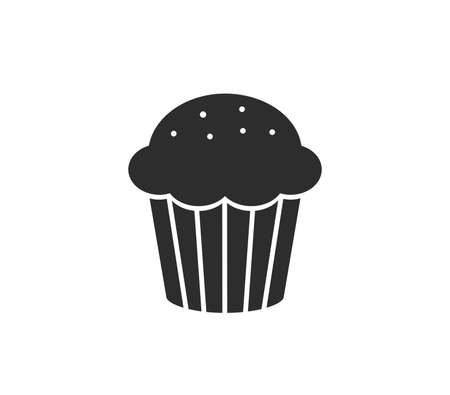Muffin icon. Cupcake vector. Cake icon. Sweet icon.のイラスト素材