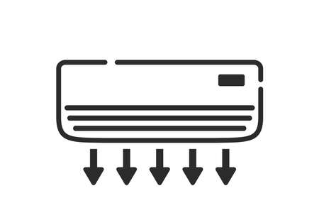 Air conditioner icon. Vector air cooler vector illustration.のイラスト素材