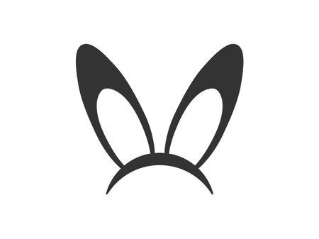Rabbit ears icon. Rabbit ears vector illustration. Easter icon.のイラスト素材