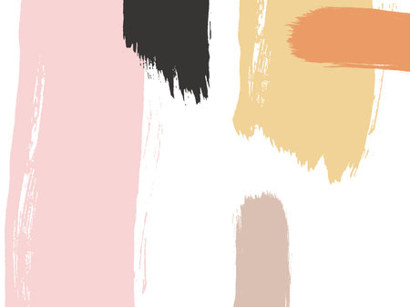 Brush stroke pink and nude abstract  pattern design. Vector brush stroke abstract pattern.  Minimal...
