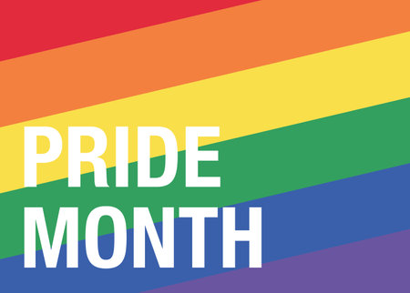 Pride vector pattern. Parade colour vector pattern.  Parade flag. Lgbt flag poster. . Pride month poster  flag.のイラスト素材