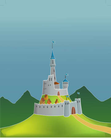 Fairytale castleのイラスト素材