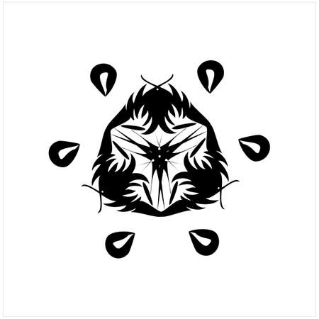 Abstract round geometric ornaments vectorのイラスト素材