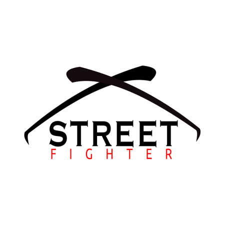 Abstract hand boxing for logo designのイラスト素材
