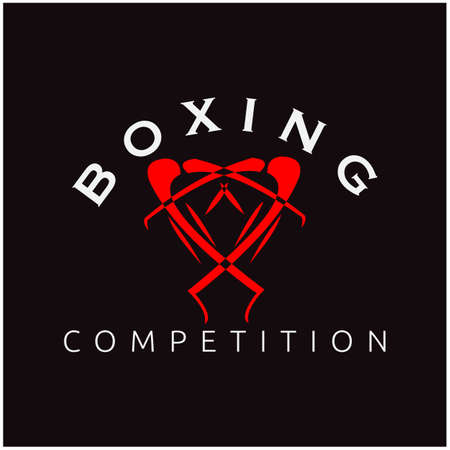 Abstract hand boxing for logo designのイラスト素材