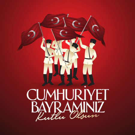 29 october Republic Day Turkey.のイラスト素材