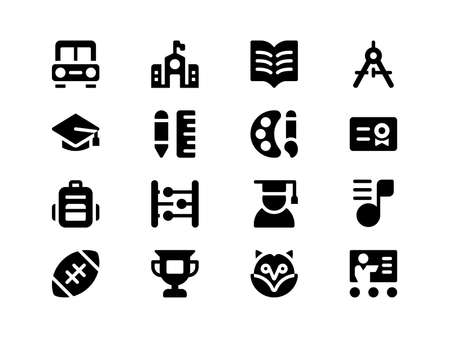 Icons For Web Mobile and Print, designed in the 32x32 pixel grid (scale 3x) with the outer 2 pixelsのイラスト素材