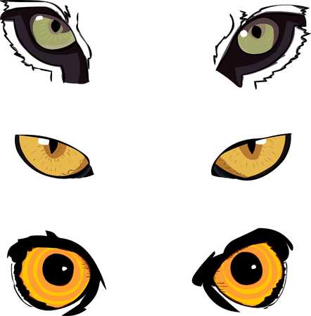 Animal eyesのイラスト素材