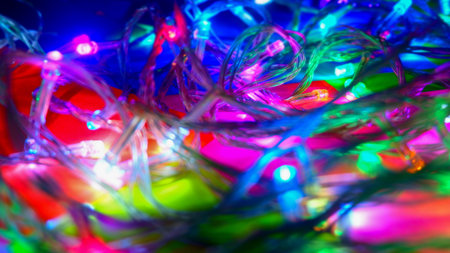 Colorful lights photo taken on blur theme