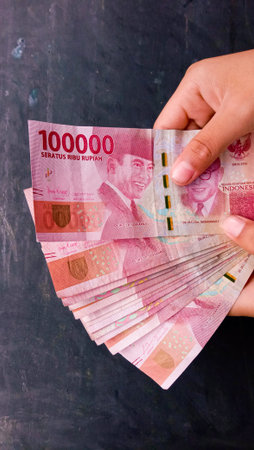 Currency of 100 thousand rupiah, the state currency of Indonesia, 23-March, 2021