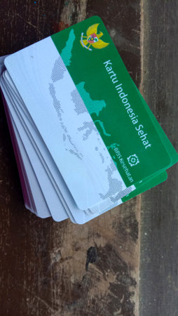 Photo of the Indonesian state health card