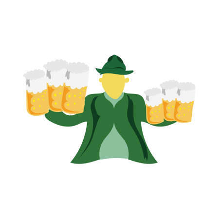 bartender vector design for concocting alcoholic drinksのイラスト素材
